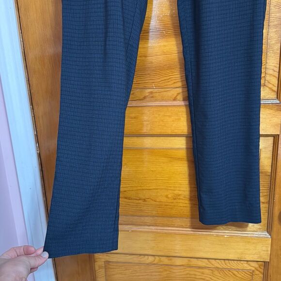 Perry Ellis Portfolio Dark Blue Plaid Tapered Dress Pants Men’s US 30 x 30 Very - Picture 3 of 8
